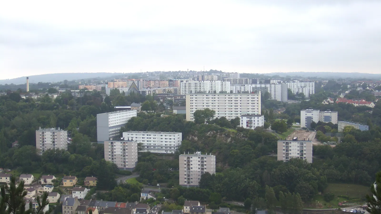 Le quartier des Provinces, sur les hauteurs d'Octeville à Cherbourg